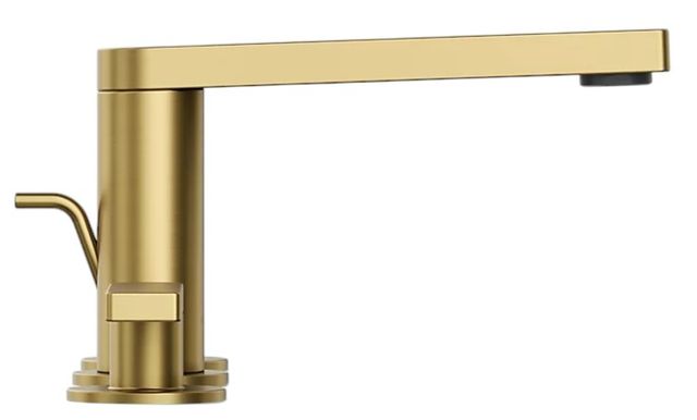 KOHLER® Composed® Vibrant Brushed Moderne Brass Widespread Bathroom Sink Faucet with Lever Handles-2