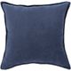 Surya Cotton Velvet Navy 13"x19" Pillow Shell with Polyester Insert-1