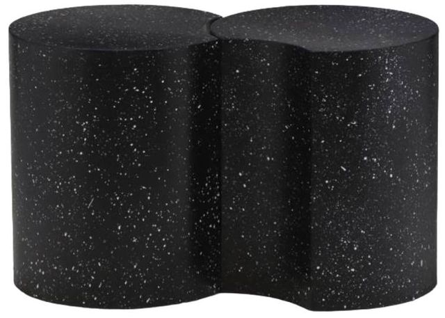 Meridian Furniture Dimple 2-Piece Black 16" Modular Nesting End Table Set-1