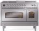 Ilve® Nostalgie II Series 48" Stainless Steel Pro Style Dual Fuel Range-0