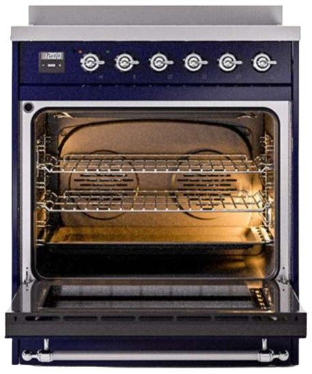 Ilve® Nostalgie II Series 30" Blue Pro Style Induction Range-1