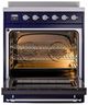 Ilve® Nostalgie II Series 30" Blue Pro Style Induction Range-1