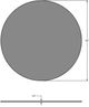 Amisco Customizable Norcross 30" Walnut Veneer Round Table-1