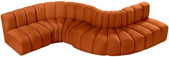 Meridian Furniture Arc 6-Piece Cognac Modular Sectional-1