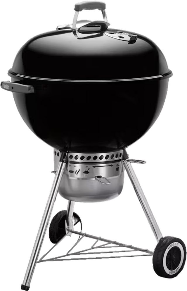 Weber® Grills® Original Kettle™ Series 22" Black Freestanding Charcoal Grill-3