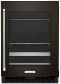 KitchenAid® 4.9 Cu. Ft. Black Stainless Steel Built-In Beverage Center