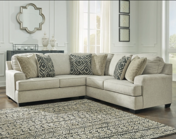 Benchcraft® Wellhaven 2-Piece Linen Right-Arm Facing Sectional-1