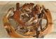 Hammary Hidden Treasures Glass Top Cocktails Table with Brown Root Ball Base-3