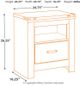 Signature Design by Ashley® Trinell Rustic Brown Nightstand-2