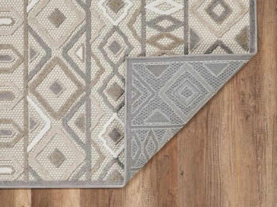 KAS Rugs Calla Gray Aztec 5'x7' Area Rug-3