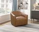 Homelegance® Boulevard Brown Swivel Chair-1