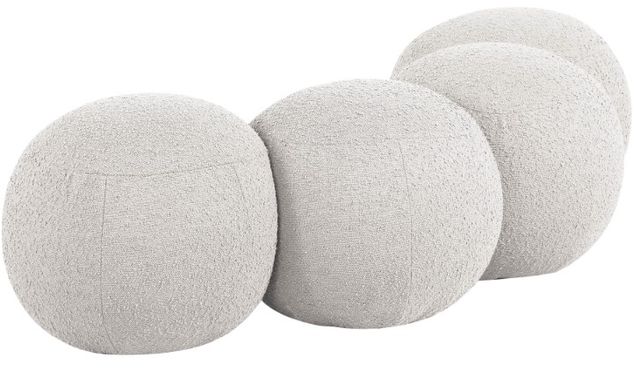 Meridian Furniture Apollo Cream 65" Upholstered Bench-3