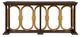 Furniture Classics Everly Brown Console Table with Gold Accent-1