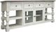 International Furniture Direct Stone Weathered Gray/White 80" TV Stand-0