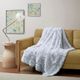 Olliix by Intelligent Design Emma Grey Faux Fur Throw-4