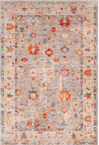 Surya Ephesians Multi Gray Beige 5'x8' Area Rug-0