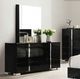 Furniture of America® Sinistra 4-Piece Piano Black Queen Bedroom Set-2