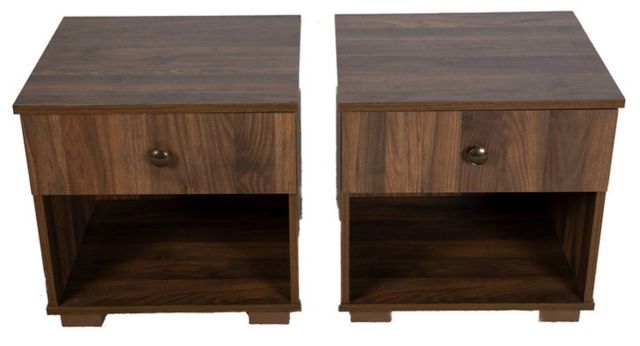 Bernards Rachel 3-Piece Beige/Brown Queen Panel Bedroom Set-3