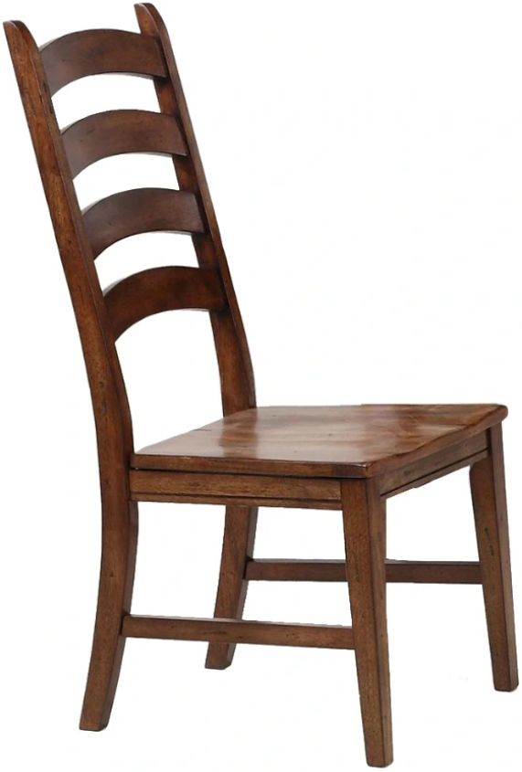 A-America® Toluca Rustic Amber Ladderback Side Chair-0
