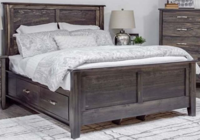 Mako Wood Furniture Scarlett Brown King Storage Panel Bed-0