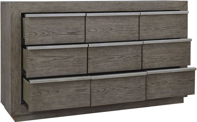Benchcraft® Anibecca Weathered Gray Dresser and Mirror-3