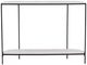 Dovetail Furniture Brian White Console Table with Black Base-3