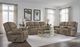 Corinthian Furniture Burr Ridge Hazelnut Power Recliner with Power Headrest and Lumbar-1