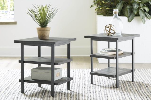 Signature Design by Ashley® Jandoree 2-Piece Grayish Brown End Table-3