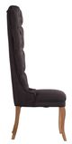 A & B Home Upholstered High-Back Dark Gray Dining Chair-2