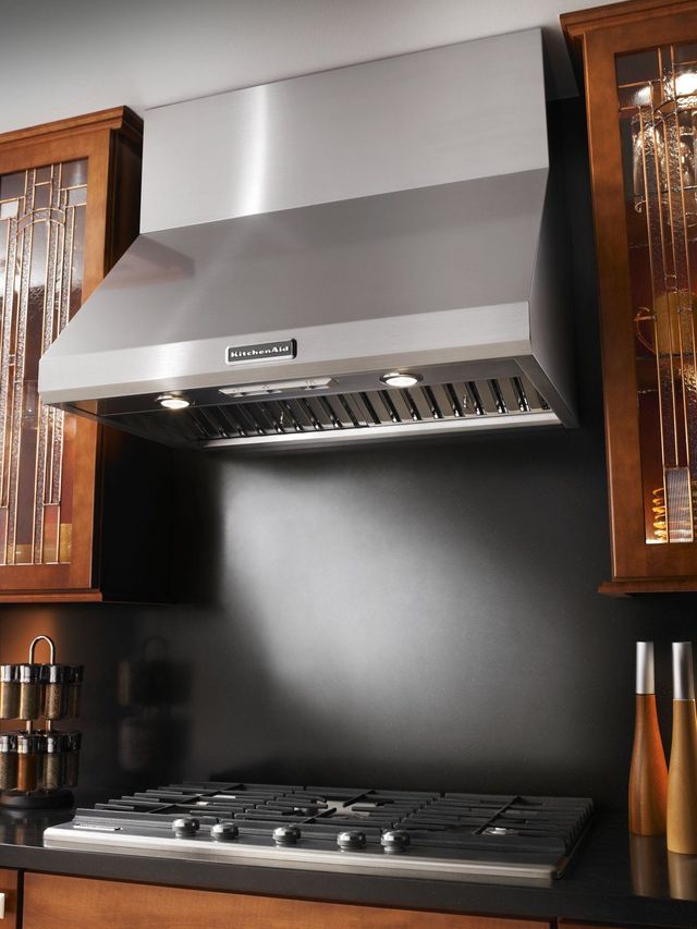 KitchenAid® Commercial-Style Series 36" Stainless Steel Wall Mount Canopy Hood-2
