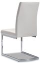Mazin Furniture Shirelle White/Chrome Side Dining Chair-1