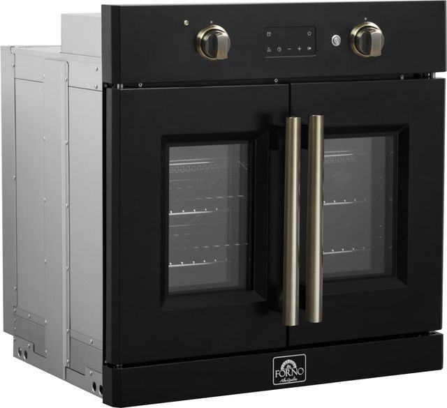 FORNO® Asti Alta Qualita 30" Black Single Electric Wall Oven -1