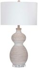 Bassett Mirror Sandy Beige/White Table Lamp-0