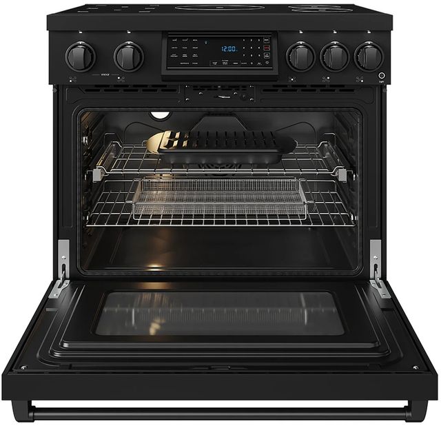 Thor Kitchen® Gordon Ramsay Series 36" Black Pro Style Induction Range-1