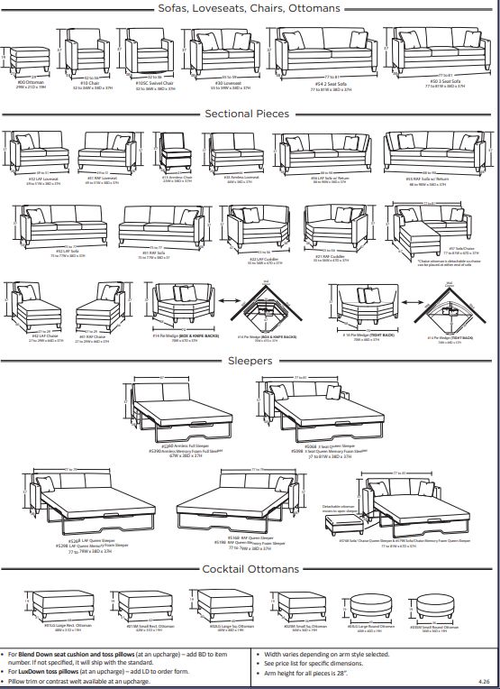 Craftmaster® Customizable M9 2311 Modular Sectional-3
