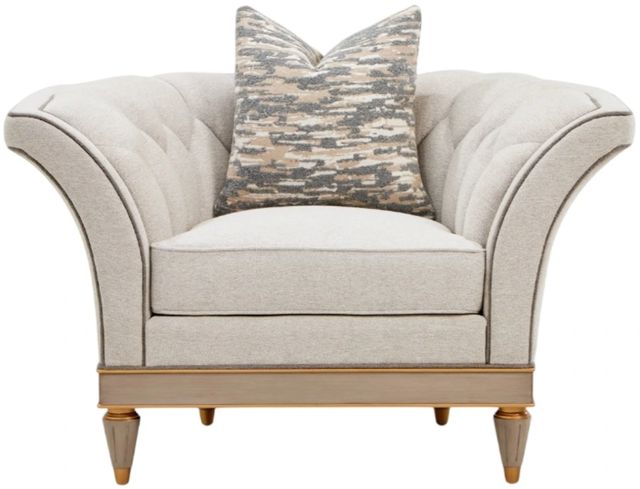 Michael Amini® St. Charles Dove Gray Matching Chair-2