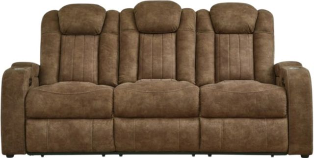 Signature Design by Ashley® Wolfridge Brindle Power Reclining Sofa-1