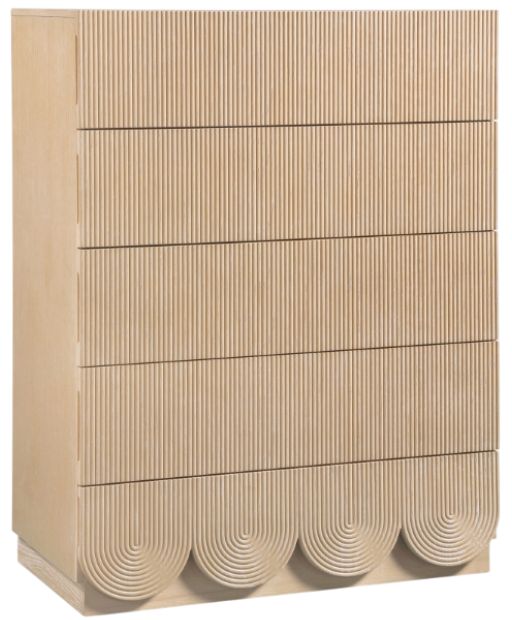 Meridian Furniture Scallop Natural Chest-0
