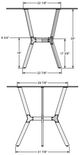 Table ronde hauteur bar en porcelaine italienne Norcross Amisco®-1