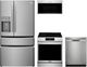 Frigidaire Gallery® 4 Piece Smudge-Proof® Stainless Steel Induction Kitchen Package-0