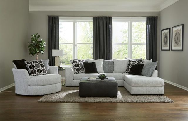 Albany Industries Ebony Ottoman-1