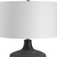 Uttermost® Graphite Distressed Charcoal Ribbed Table Lamp-4