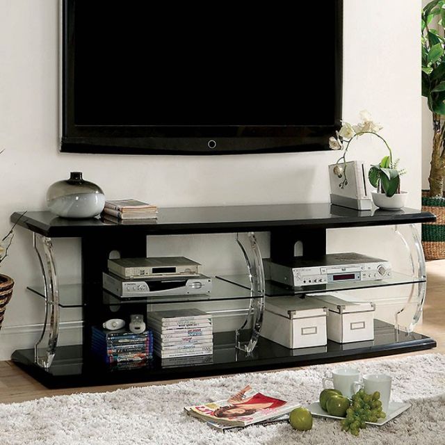 Furniture of America® Ernst Black 60" TV Stand-0