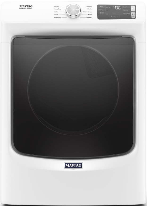 Maytag® 7.3 Cu. Ft. White Front Load Electric Dryer-0