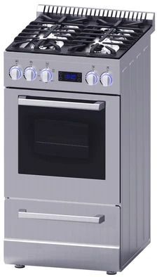 Avanti® Elite Series 20" Stainless Steel Freestanding Gas Range-3