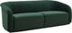 TOV Furniture Yara Pleated Forest Green Velvet Sofa-2