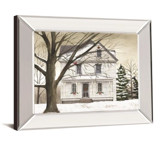 Classy Art Winter Porch by Billy Jacobs Mirrored Frame Wall Art-1