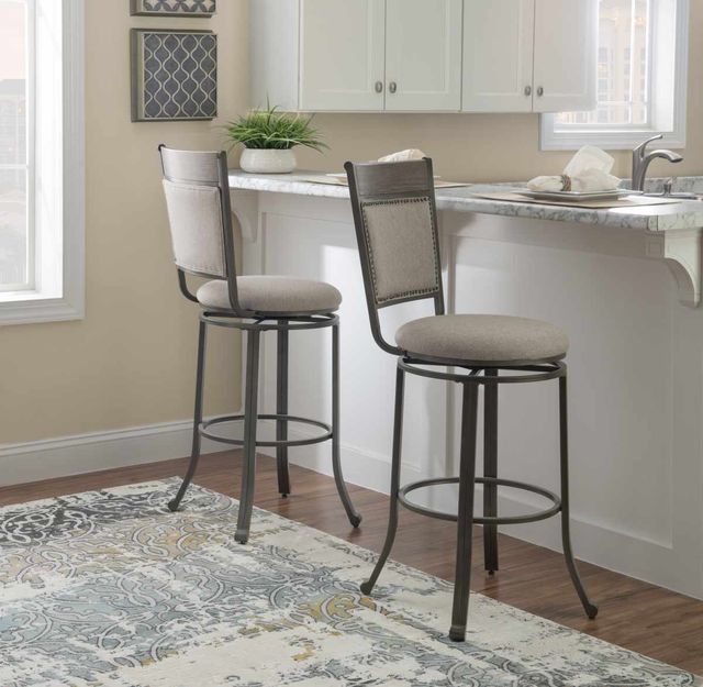 Powell® Franklin Champagne/Pewter Bar Stool-1