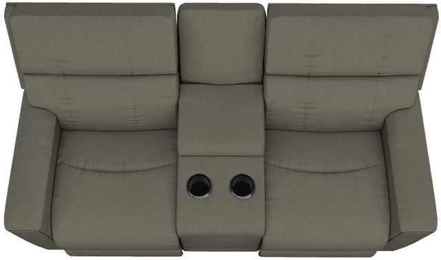 La-Z-Boy® Apollo Smoke Manual Reclining Loveseat with Console-4