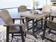 Signature Design by Ashley® Fairen Trail Driftwood Outdoor Counter Height Dining Table with Black Base-2